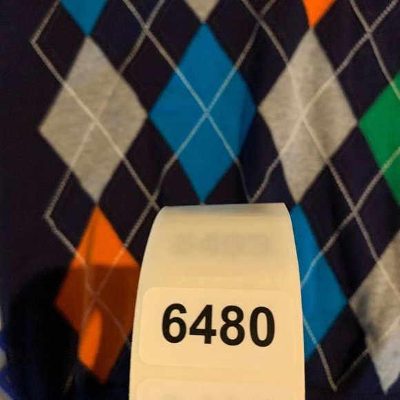 Childrens Place Boys Argyle Sweater, Plaid Button Down Shirt Sz L Set of 2 6480 - Picture 15 of 15